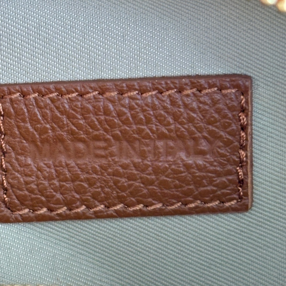 Cheval Firenze Raffia and Leather Tan Woven Handbag! Gorgeous - Picture 8 of 16